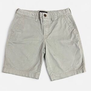 Aeropostale Men's Light Green Flat Front Shorts